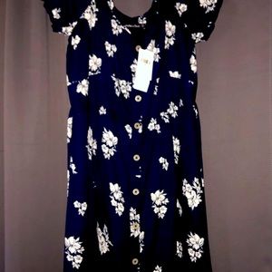 New Abercrombie and Fitch XS Navy Blue dress